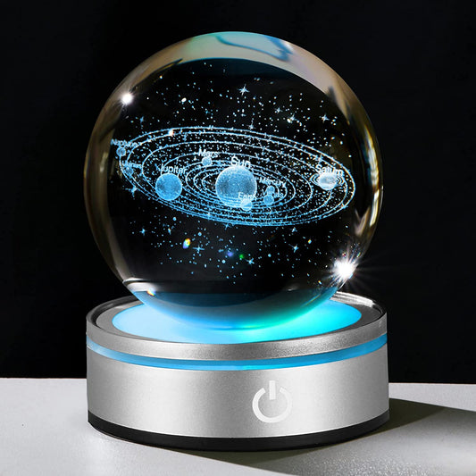 Bola de cristal 3D con base redonda